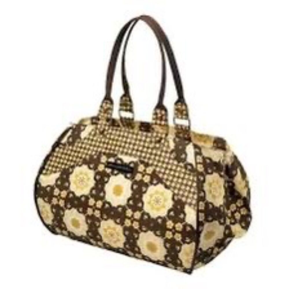 Petunia Pickle Bottom Wistful Weekender Diaper Bag Blissful Buttercup Canvas